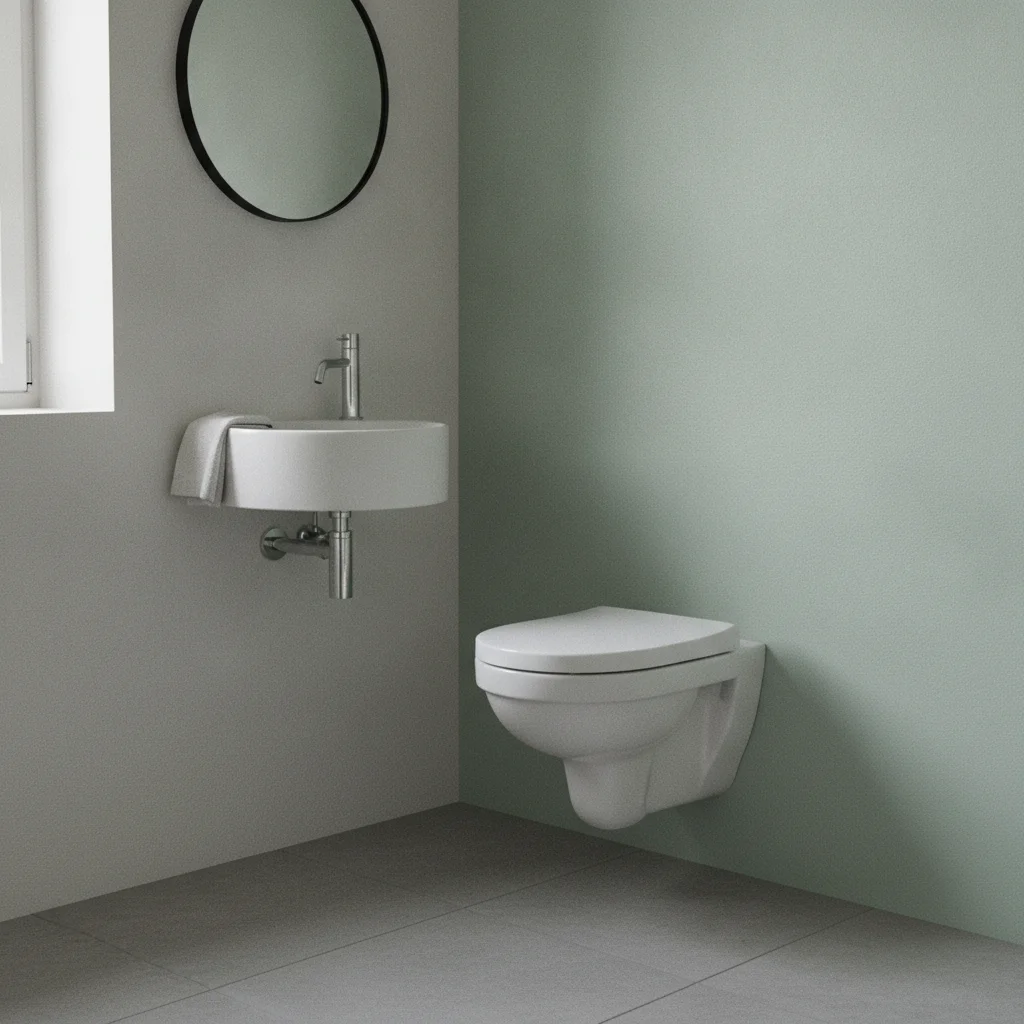 Adhésif dans les WC : des contraintes différentes de la salle de bain